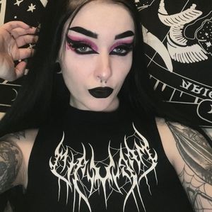 "Donation soon" gothic croptop Mary wyatt